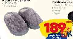 KADIN PELUŞ TERLİK fiyat ve kampanya bilgisi